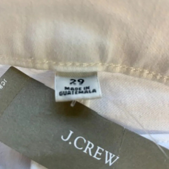 J Crew Wm's 9” High-Rise Toothpick Jeans White Sz 29 # 0484 - Picture 4 of 9